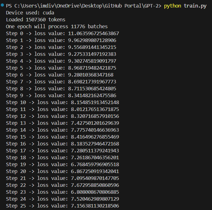 Optimizer output 1