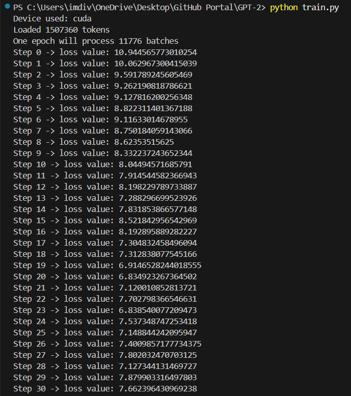 Optimizer output 1